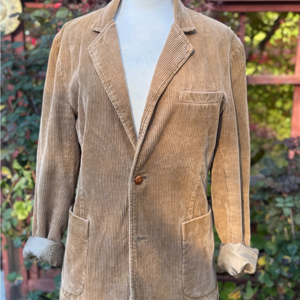 Vintage Tan Corduroy Blazer